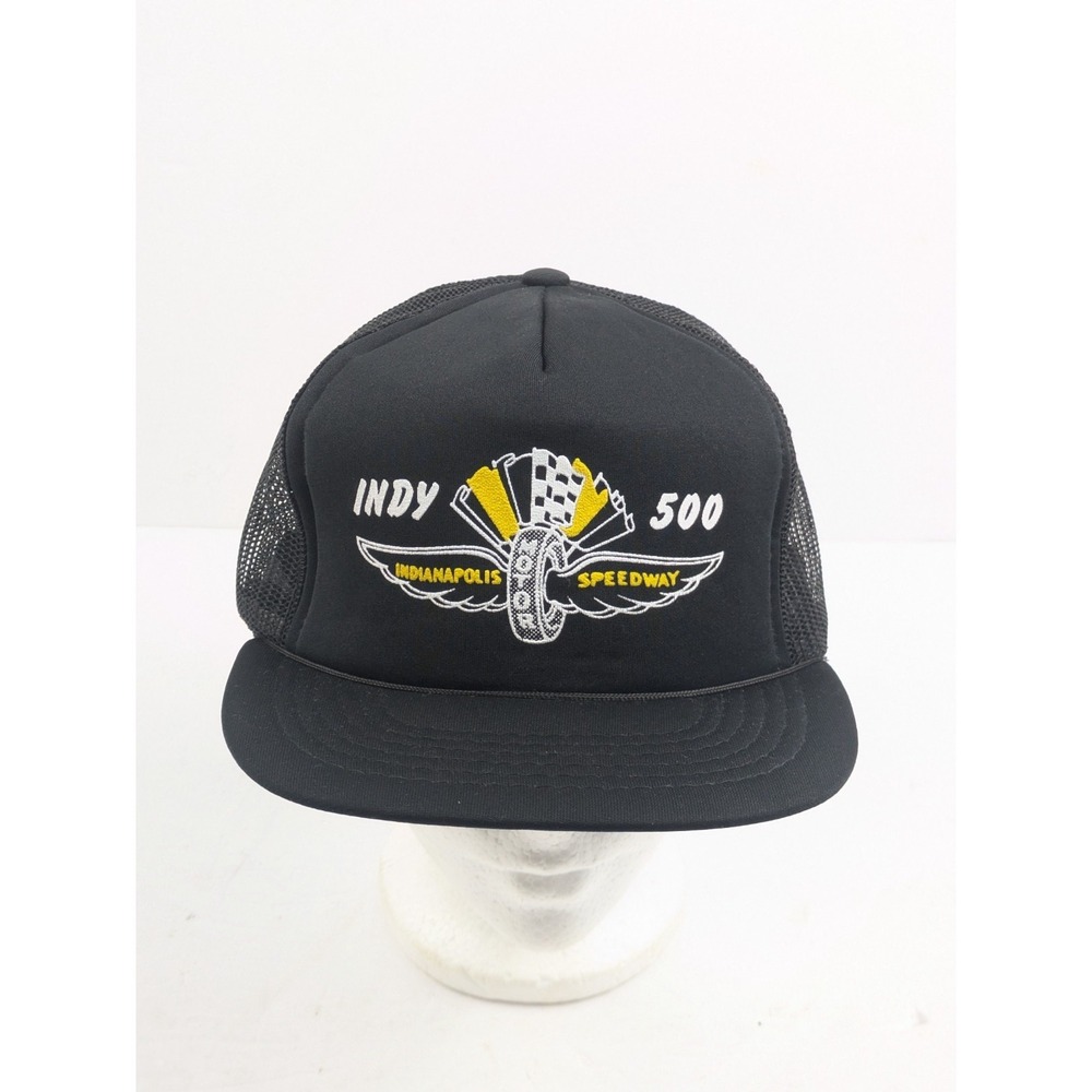 Vintage‎ Indianapolis Motor Speedway Indy 500 Trucker Snapback Mesh Hat Racing